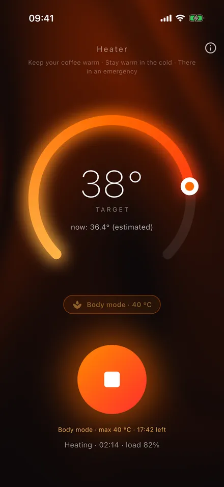 Keep coffee warm, beat the cold