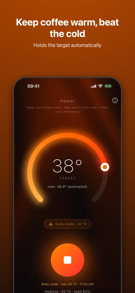 Keep coffee warm, beat the cold