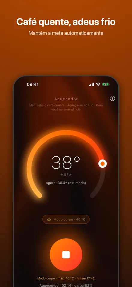 Café quente, adeus frio